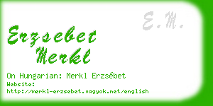 erzsebet merkl business card