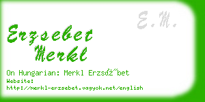 erzsebet merkl business card